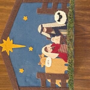Nativity Scene 7 Pc. Polymer Clay Figures and Felt Box